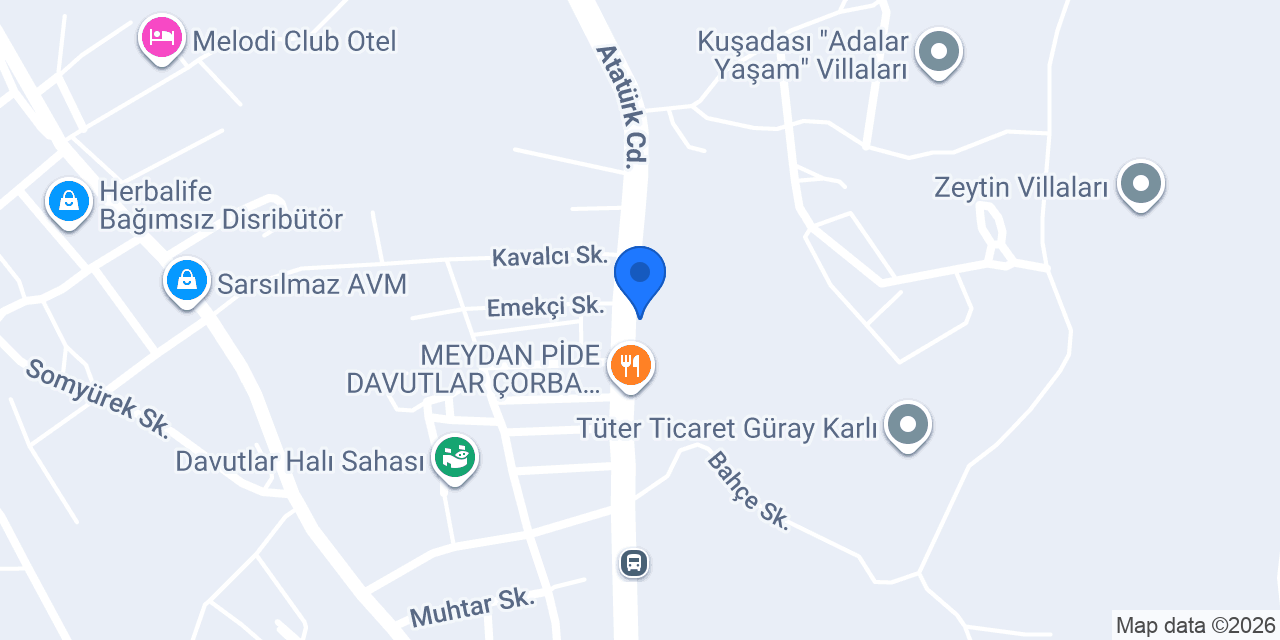 KUŞADASI EMLAK EGE konumu
