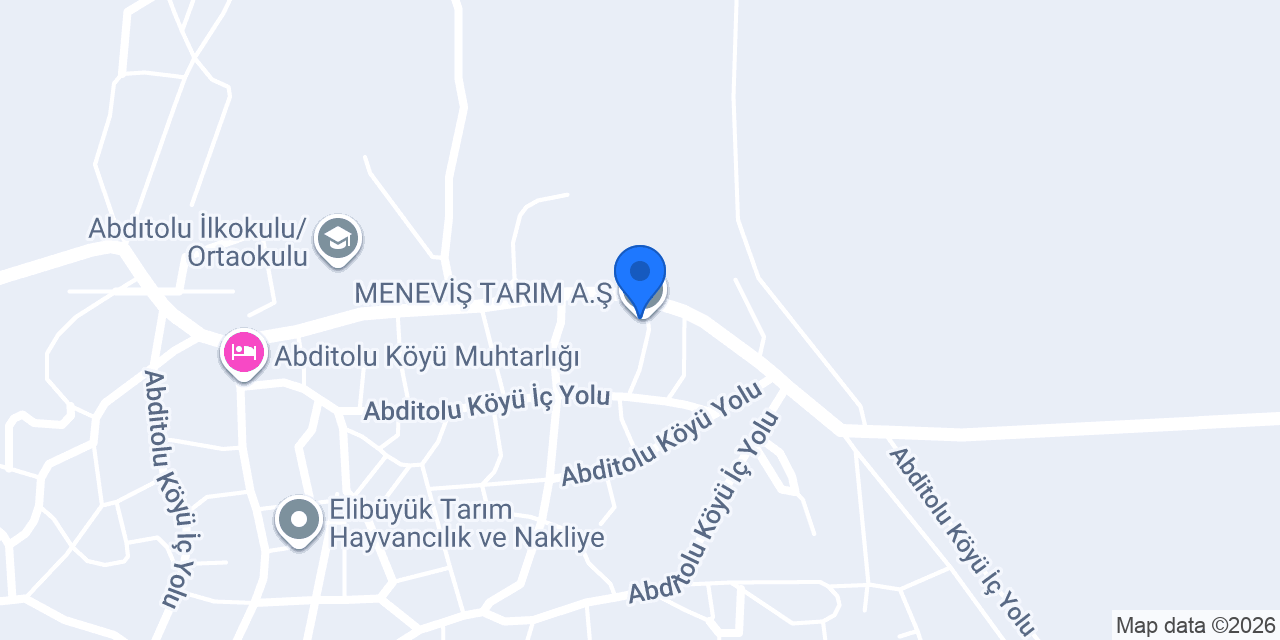 MENEVİŞ TARIM A.Ş. konumu