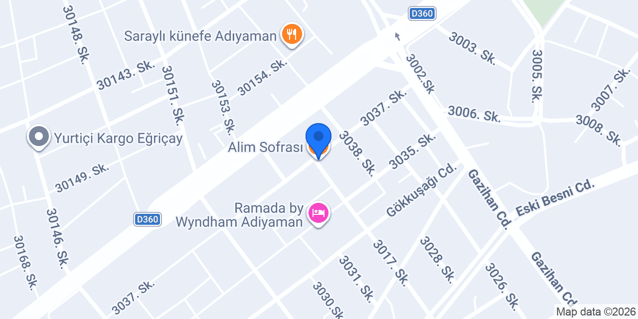 Alim Sofrası konumu