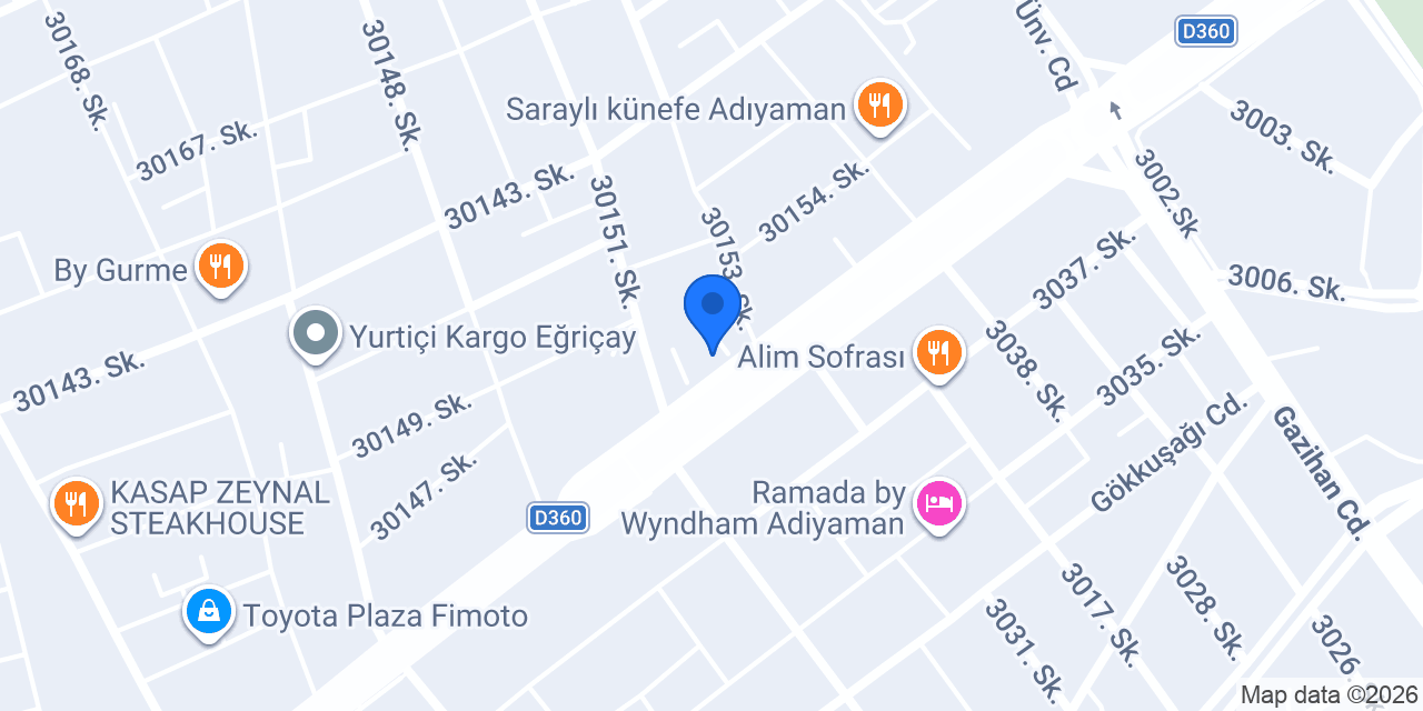 Gurme Çargah Restaurant konumu