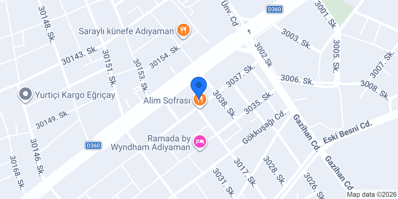 Hacıbaba Künefe konumu