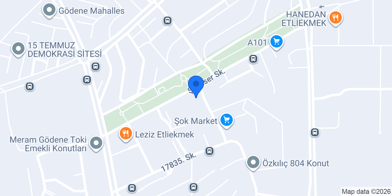 Gödene KOMEK Kurs Merkezi konumu