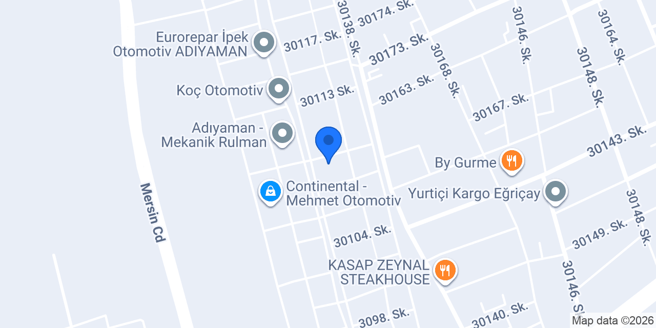 Adıyaman Bilya - Mekanik Bilye konumu