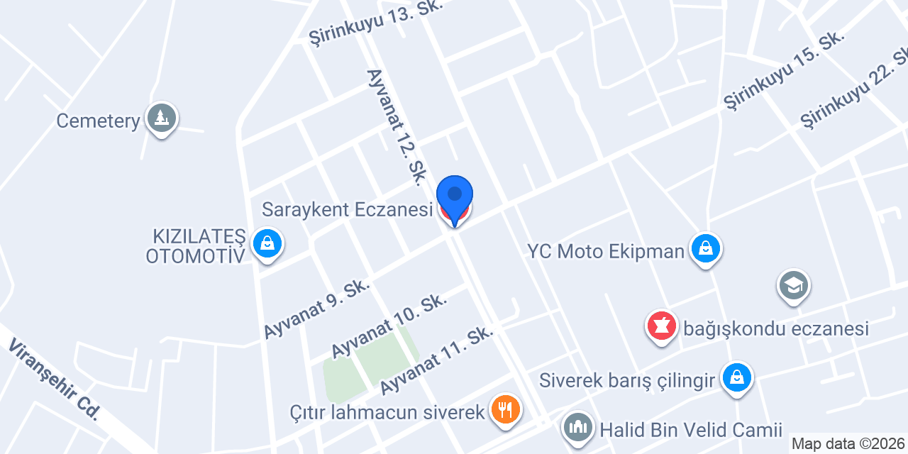 Saraykent Eczanesi konumu