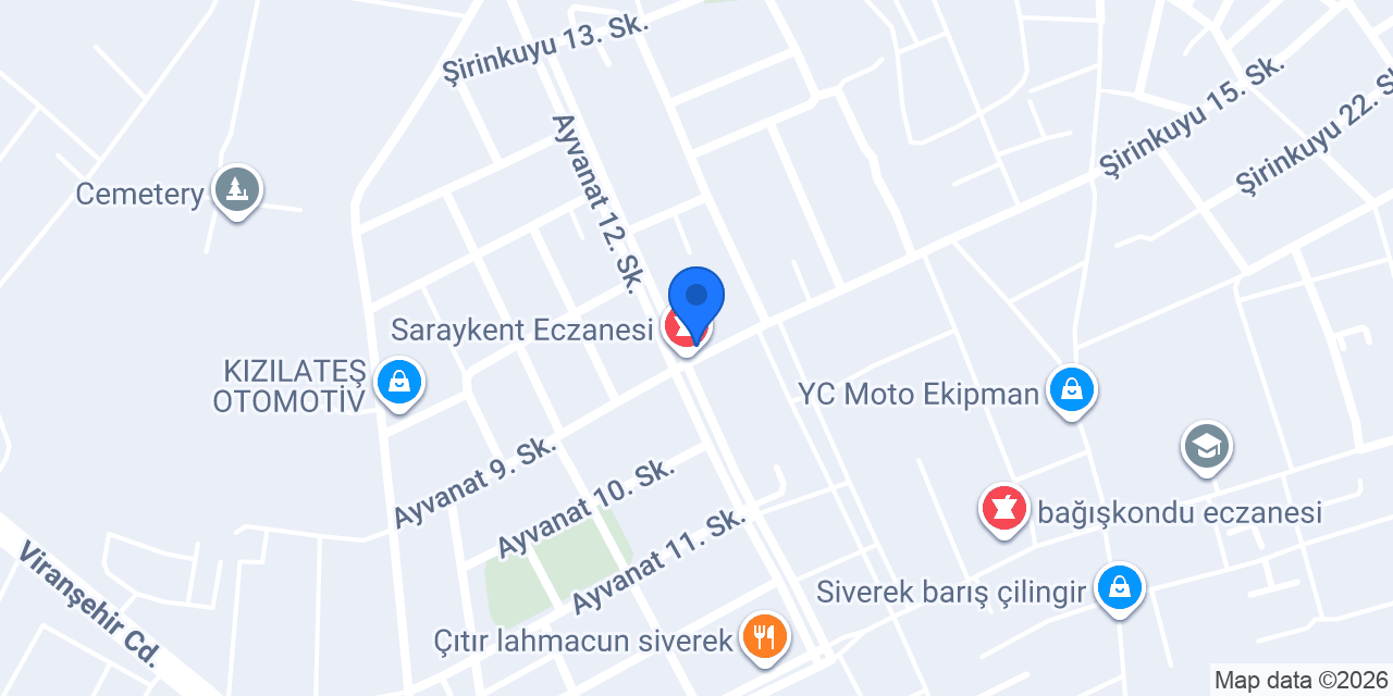 ALAN EMLAK SİVEREK konumu