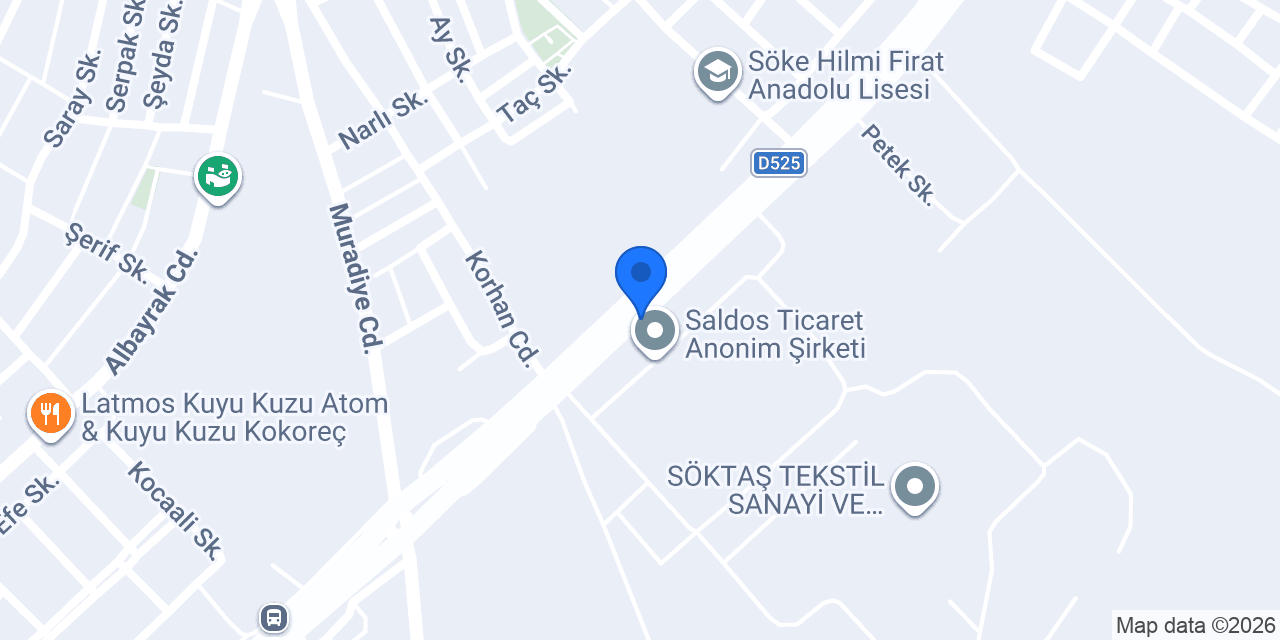 Söktaş Tekstil A.Ş. konumu