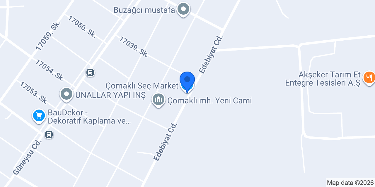 Çomaklı Seç Market konumu