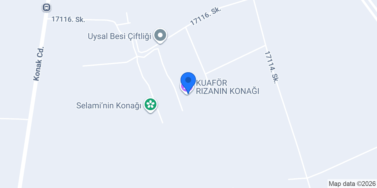 KUAFÖR RIZANIN KONAĞI konumu