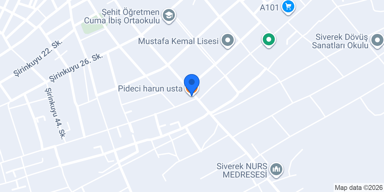 Pideci harun usta konumu