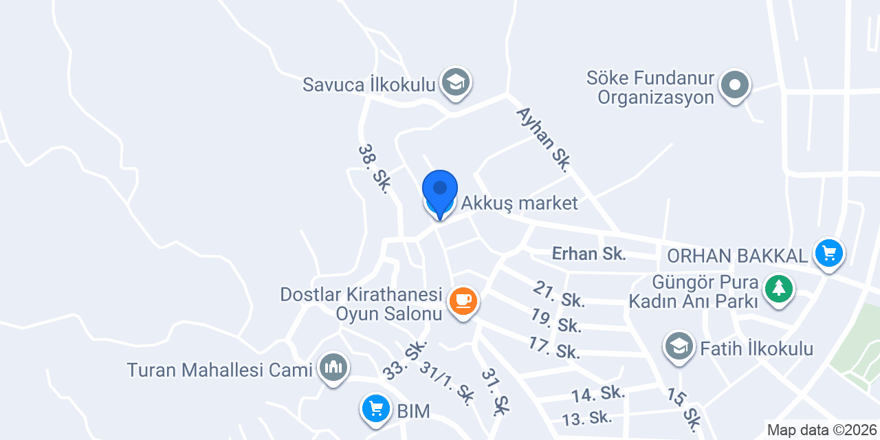 Akkuş market konumu