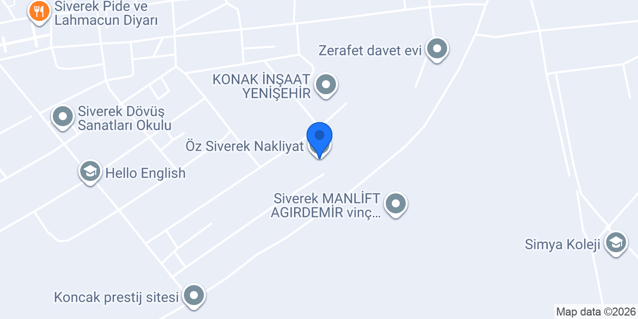 Öz Siverek Nakliyat konumu