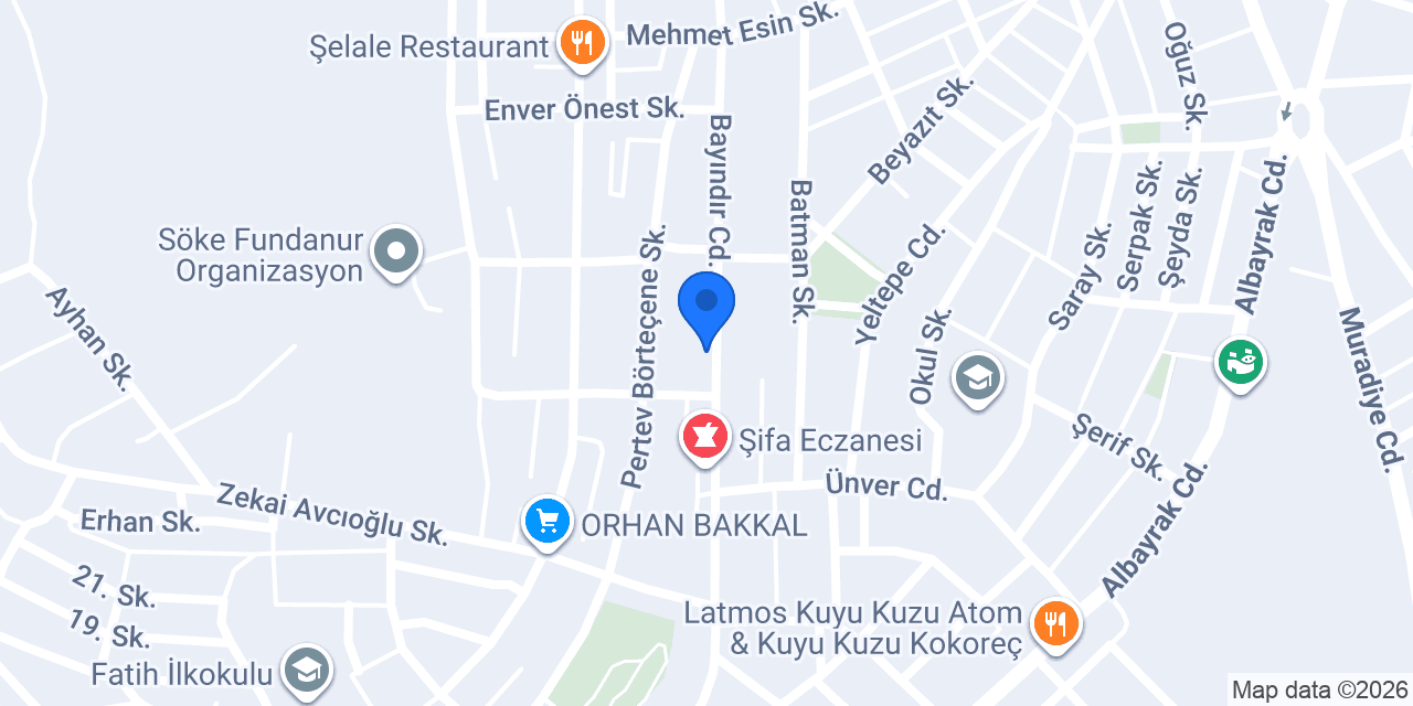 Yeni Hayat Eczanesi konumu