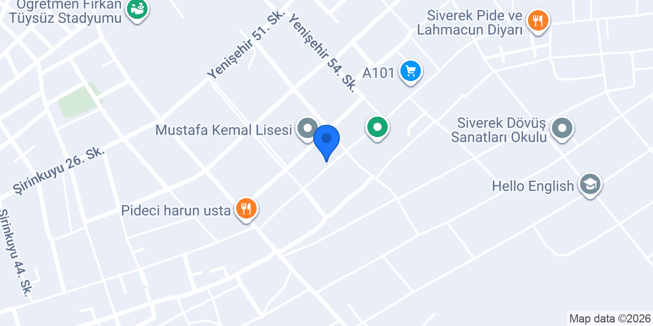 Siverek Atik Duşakabin & Raylı Sineklik konumu