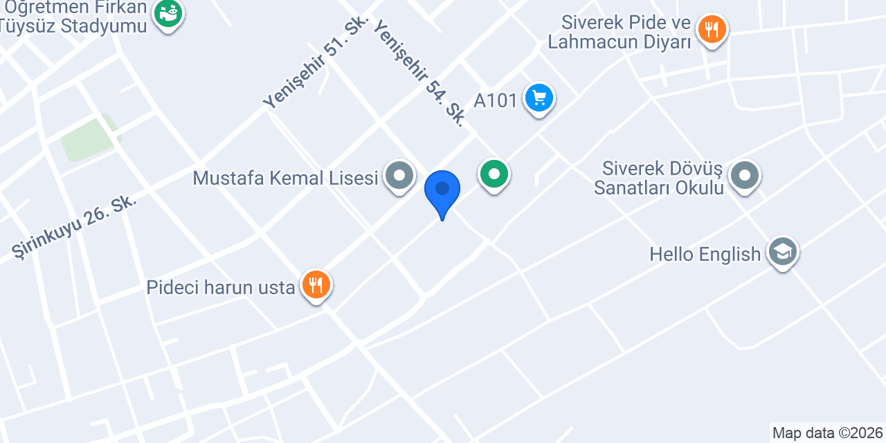 Baklavacı Sefa Yenişehir konumu