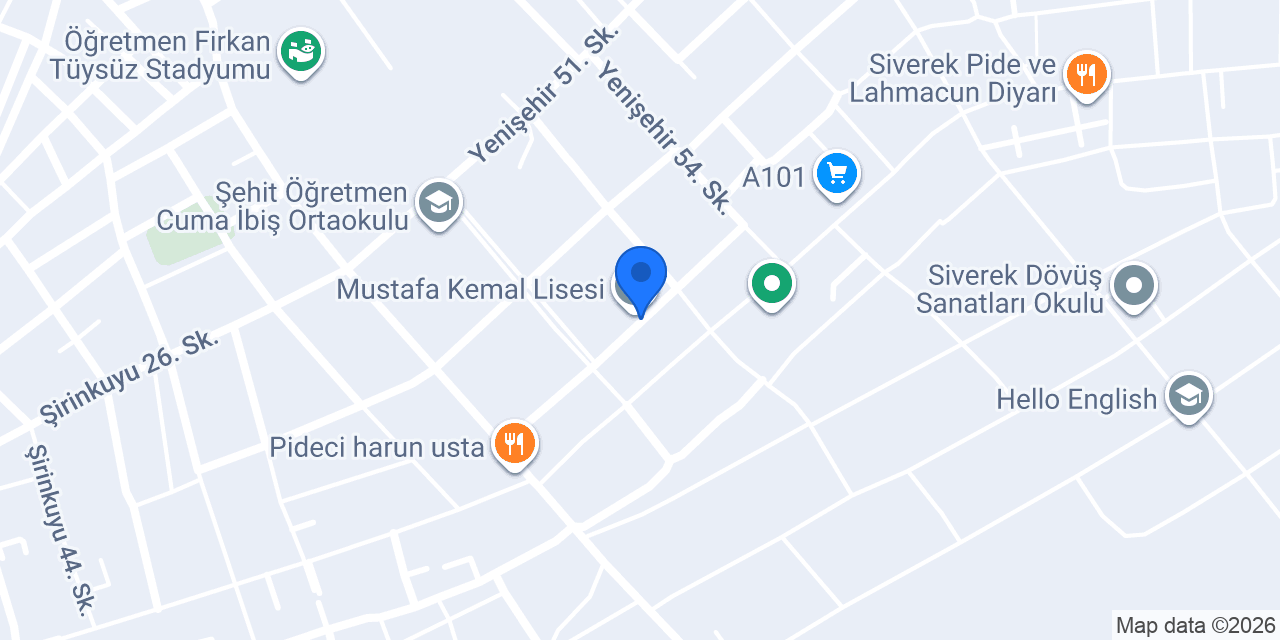 Siverek gece dönercisi konumu