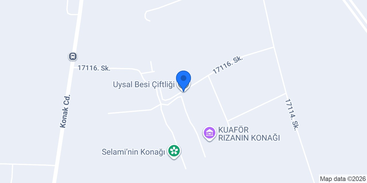 Uysal Besi Çiftliği konumu