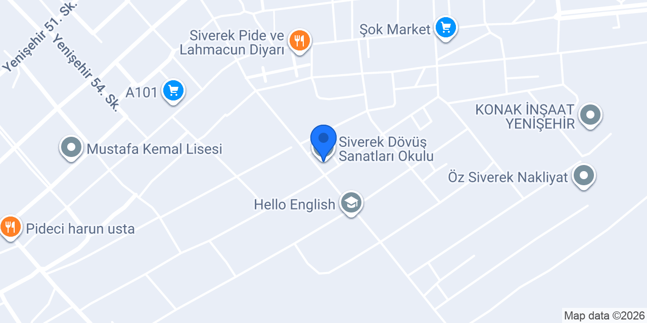 Siverek Dövüş Sanatları Okulu konumu