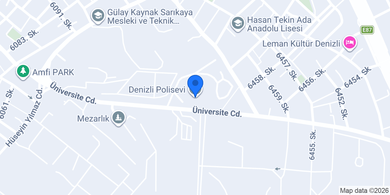 Denizli Polisevi konumu