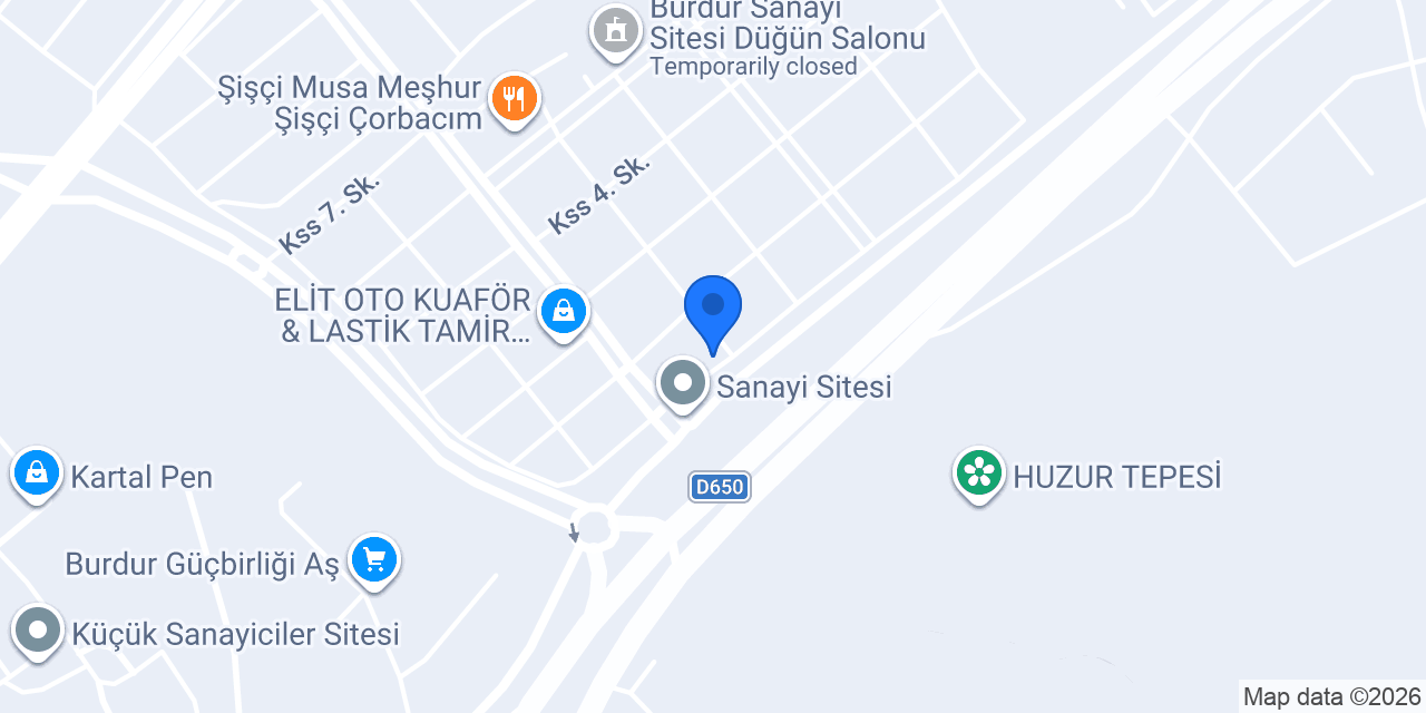 Motor İş Yedek Parça konumu