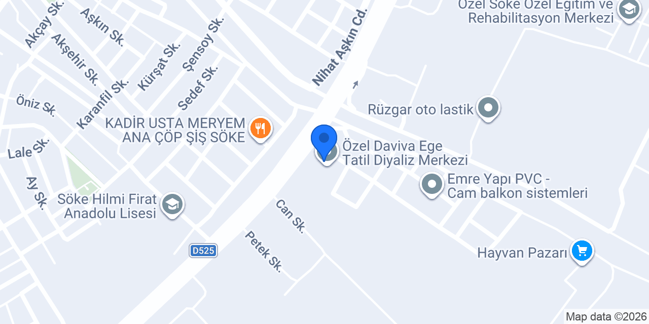 Söke Diyaliz Mer. konumu