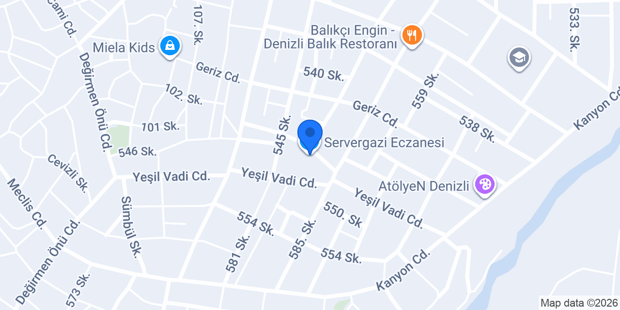 Servergazi Eczanesi konumu