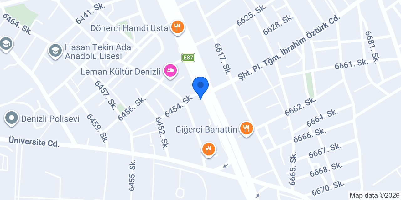 Göksel Tantuni Plus Denizli konumu