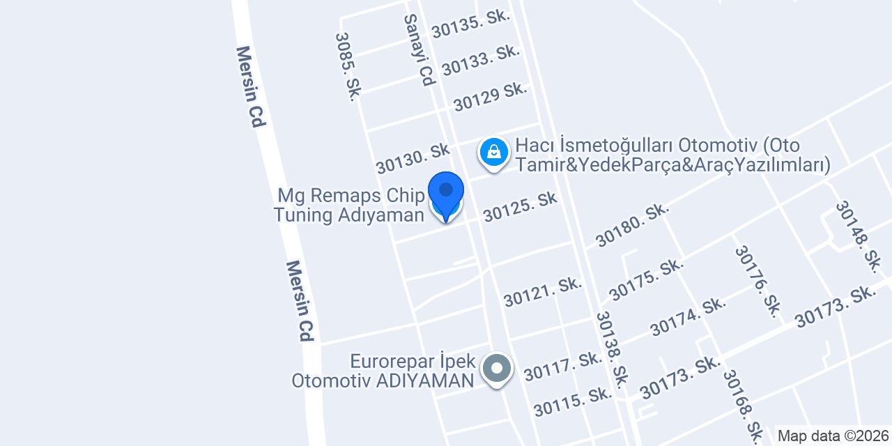 Mg Remaps Chip Tuning Adıyaman konumu