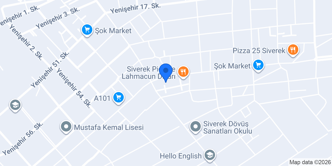 Öz Antep Baklavaları Siverek konumu