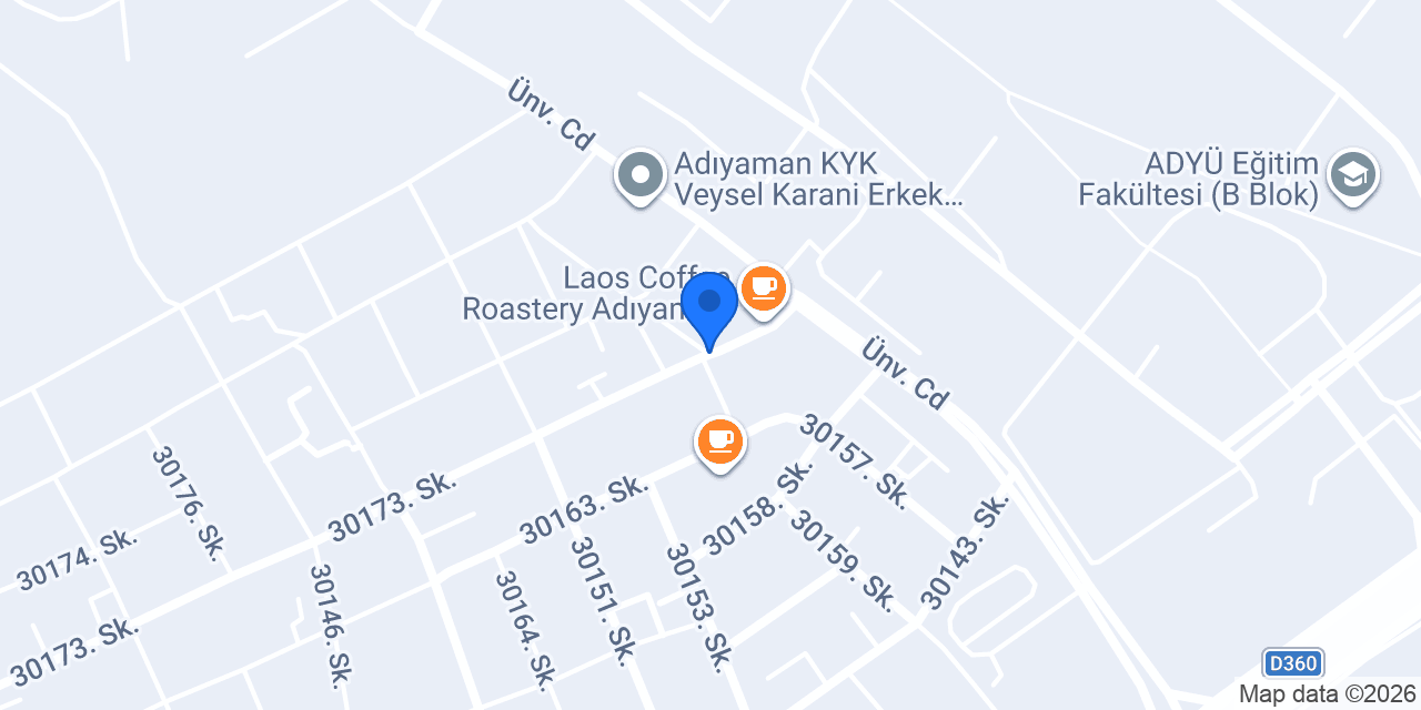Mackbear Coffee Co. Adıyaman konumu