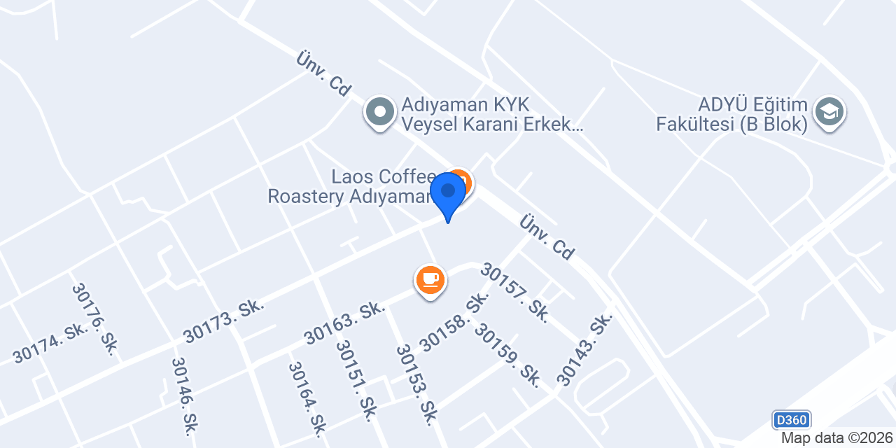 Panino Pizza Adıyaman konumu