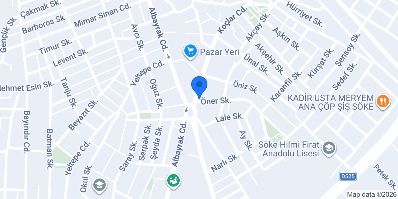 Özlem Market konumu