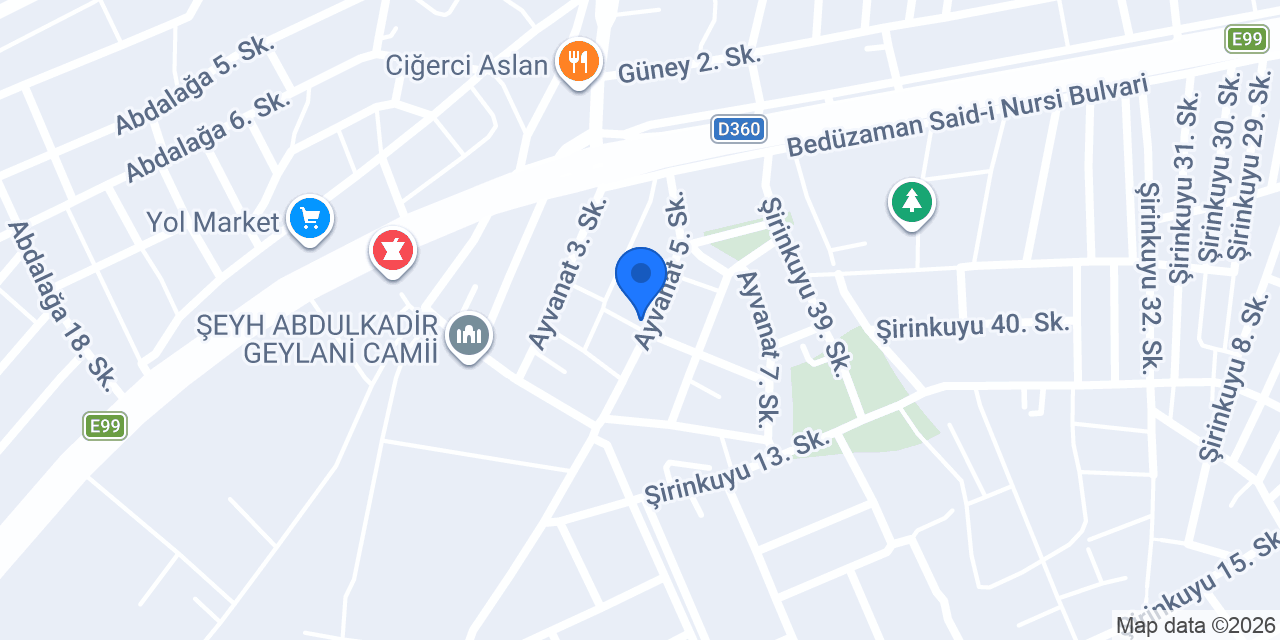 TEKNO ŞAFAK ASANSÖR konumu