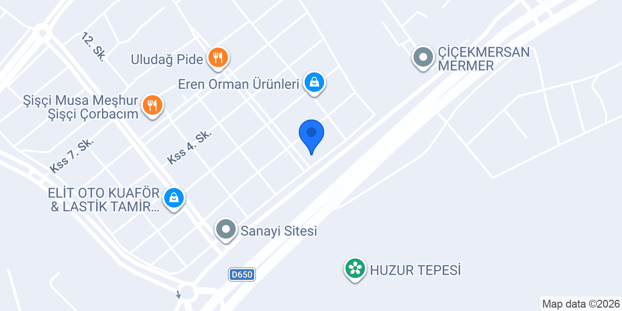 Dündar Mobilya konumu