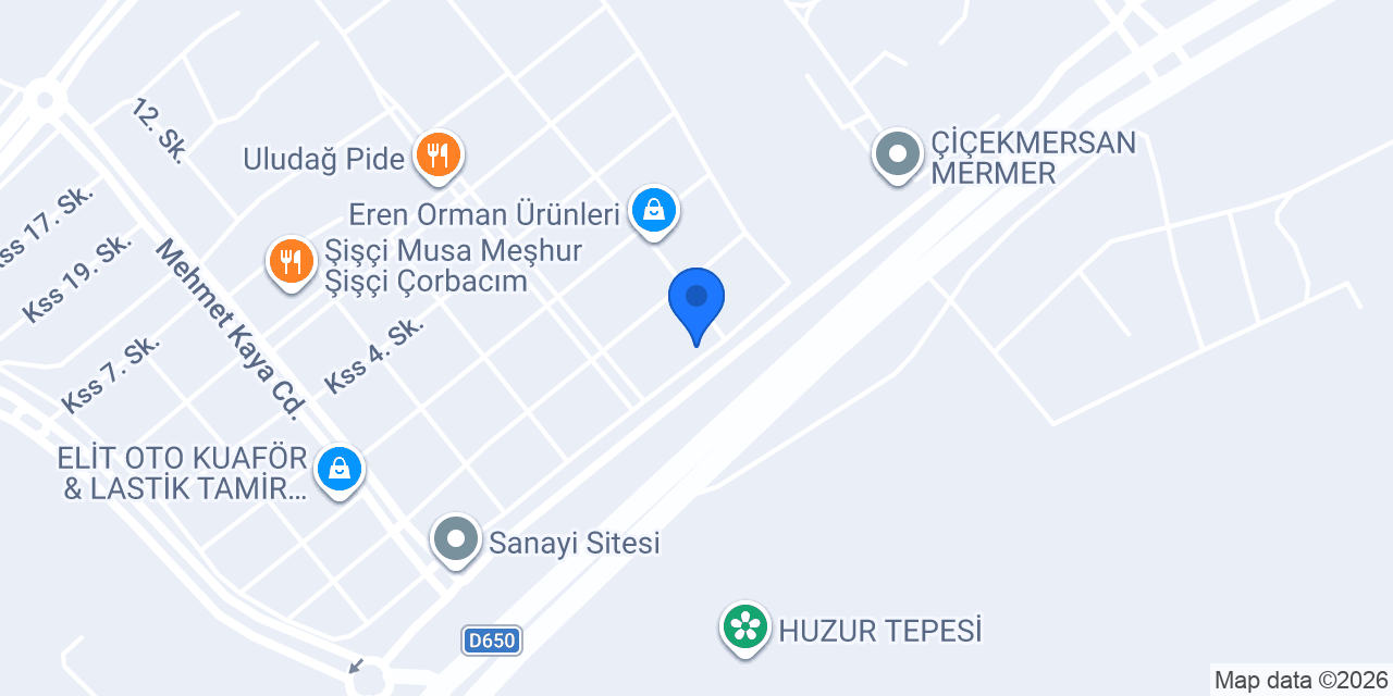 Erbil Mobilya konumu