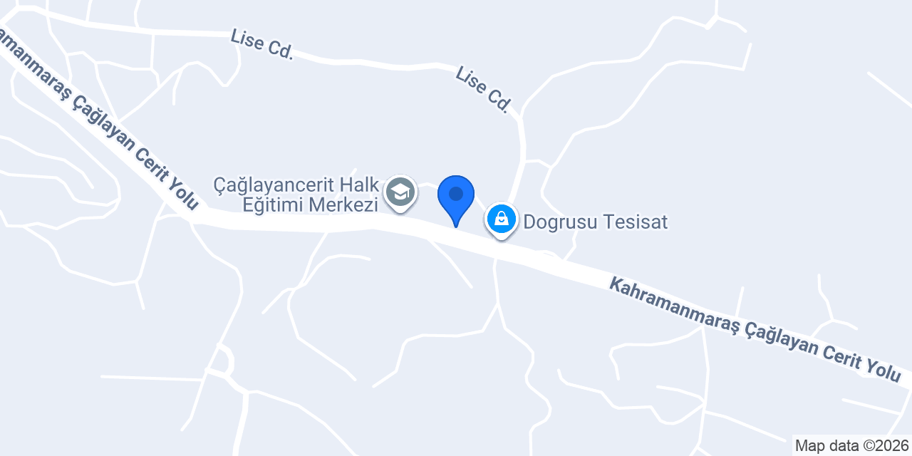 Çağlayancerit İlçe Milli Eğitim Müdürlüğü konumu