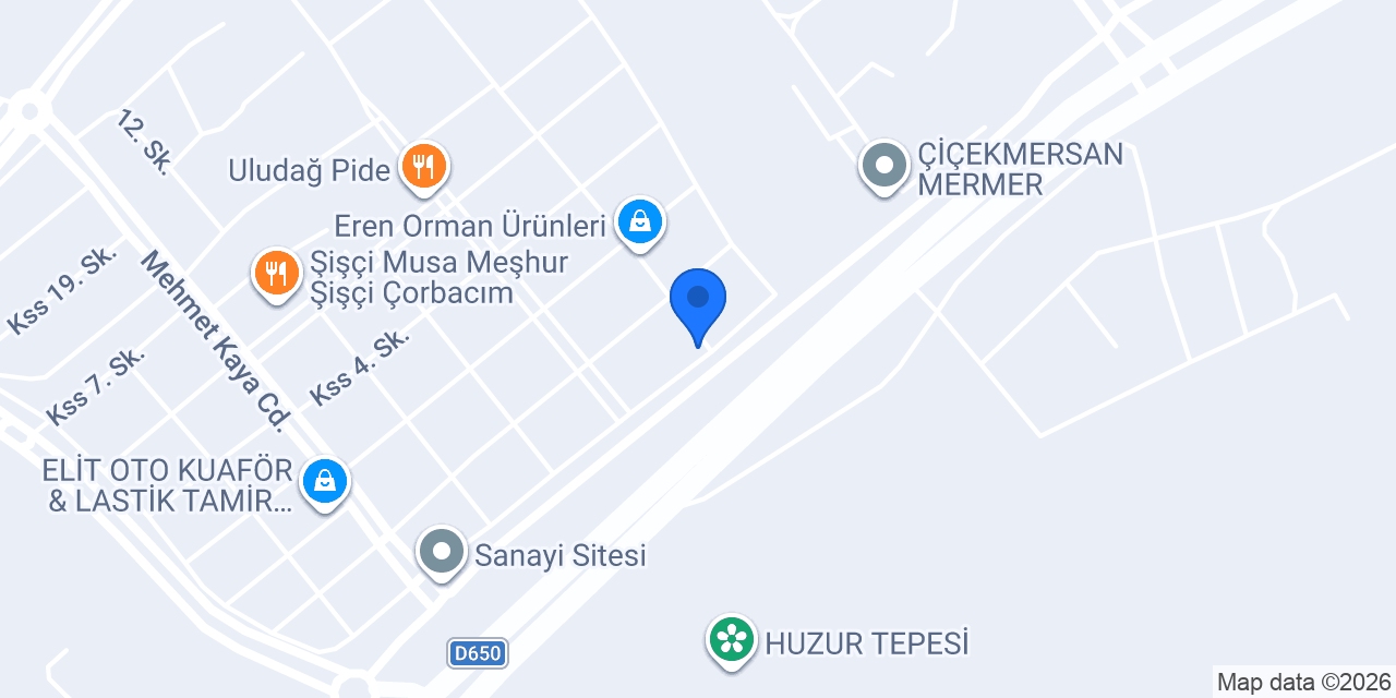 Şener oto kurtarma konumu