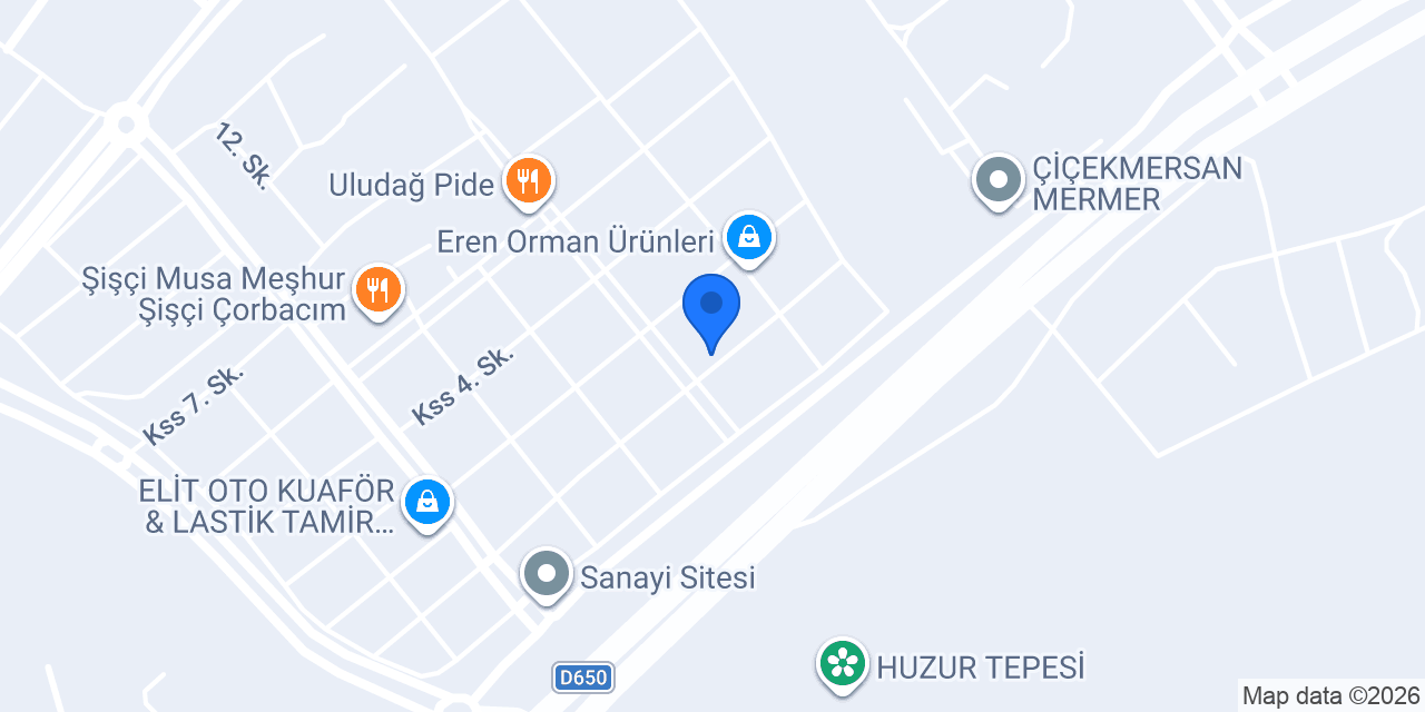 Şener Mobilya konumu