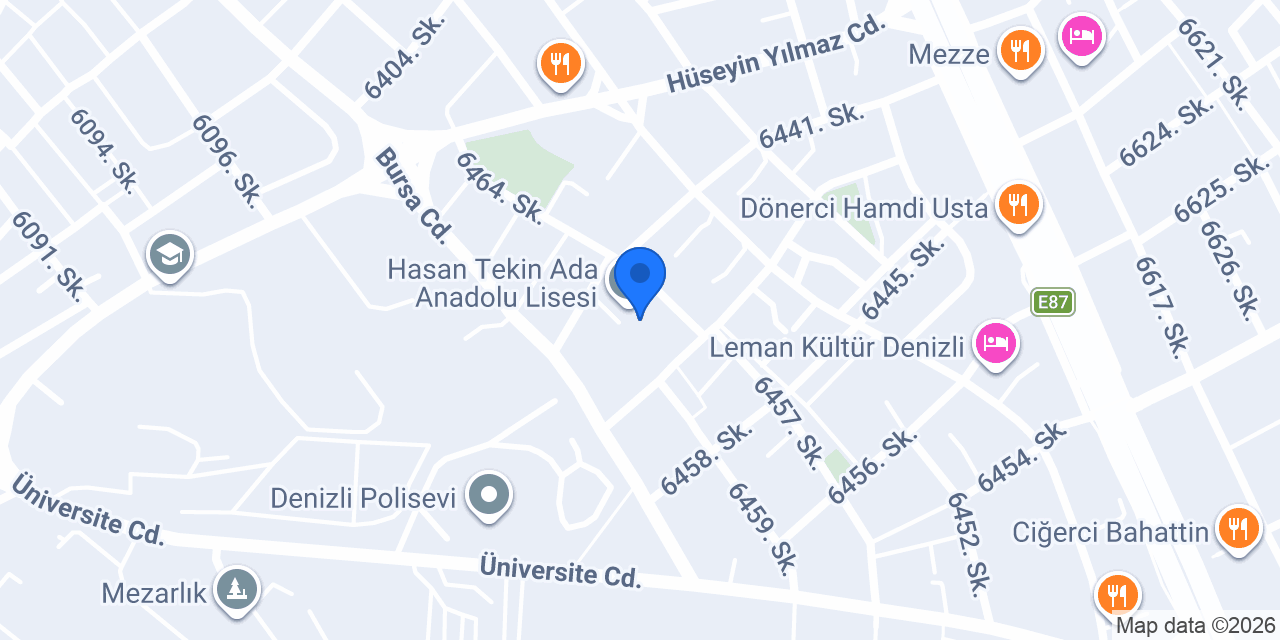 Hasan Tekin Ada Anadolu Lisesi konumu