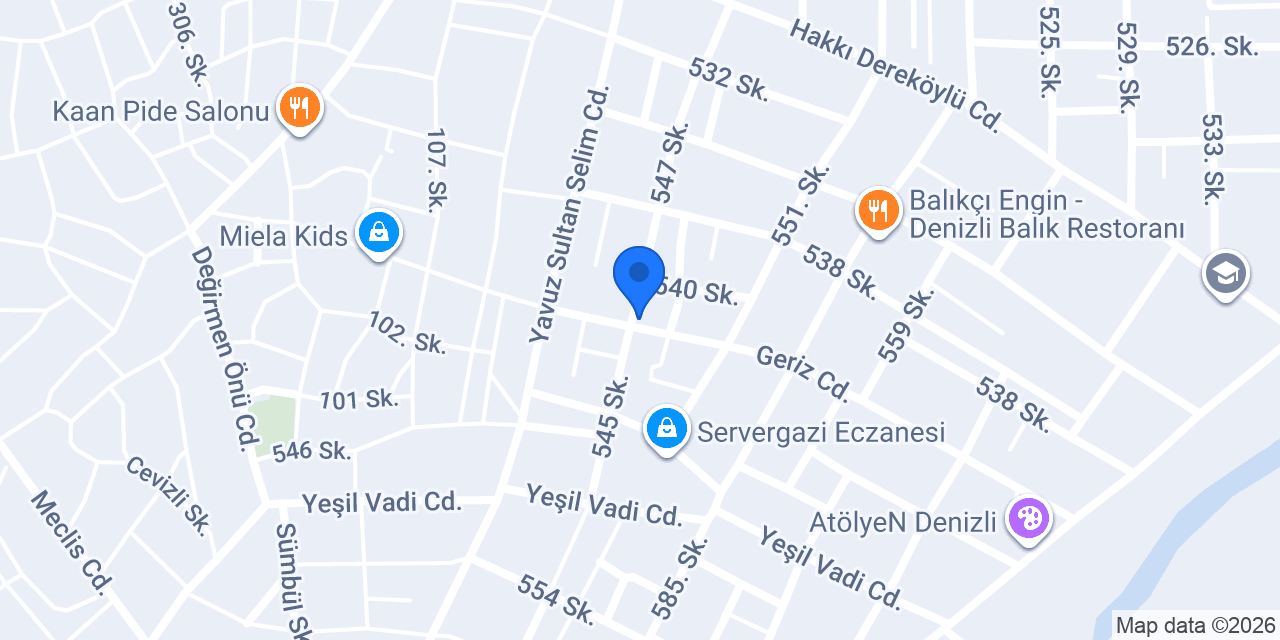 Fizyoform Denizli konumu