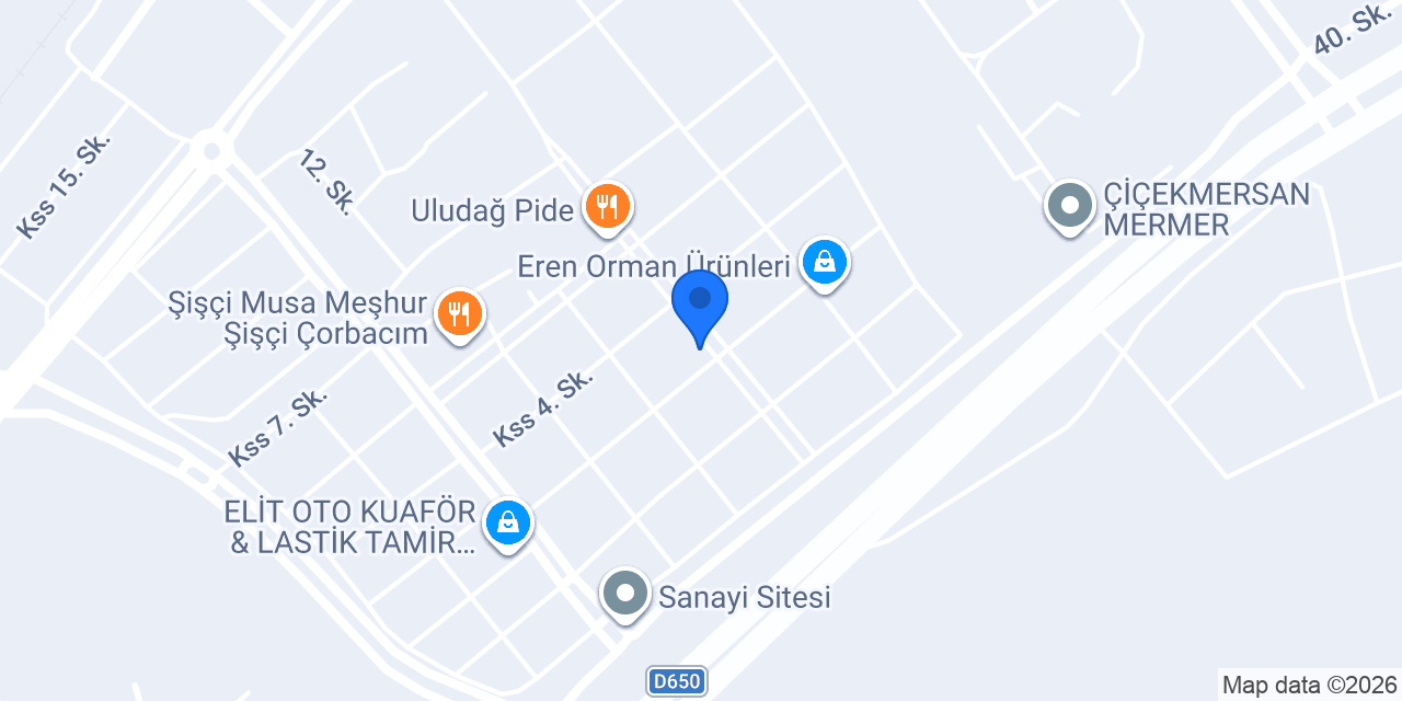 Özçelik Otogaz ve Madeni Yağlar konumu