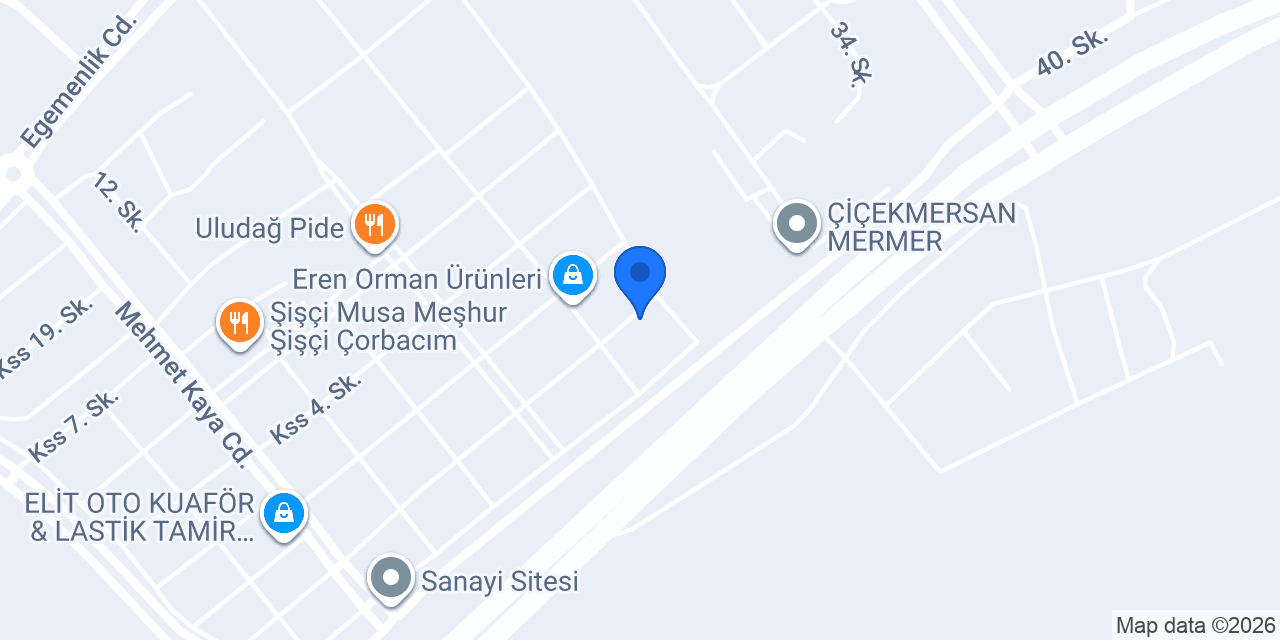Burak Mobilya Panel Ebatlama ve Kenar Bantlama Tesisi konumu