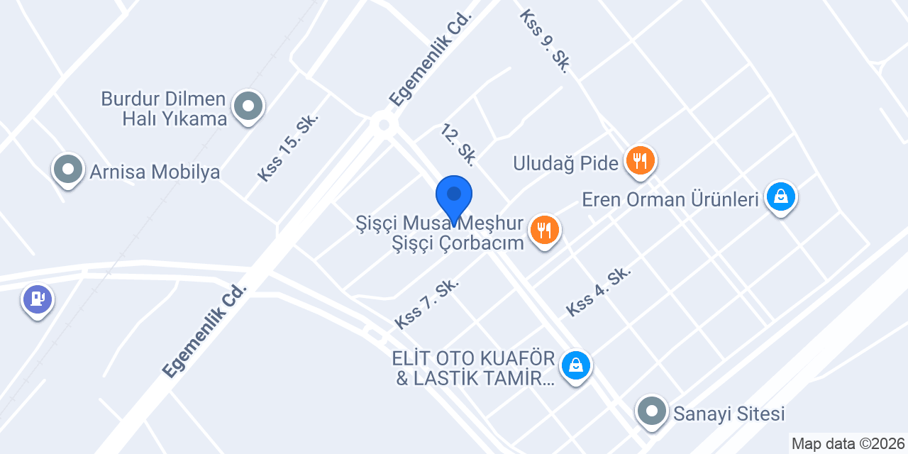 BAHAR MOTOR BURDUR konumu
