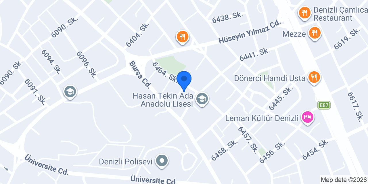 VEFA MEDRESESİ DENİZLİ konumu