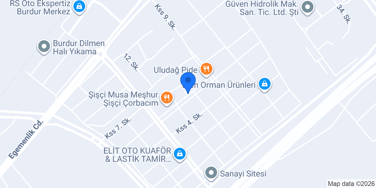 Çarçabuk Servis Erman otomotıv konumu