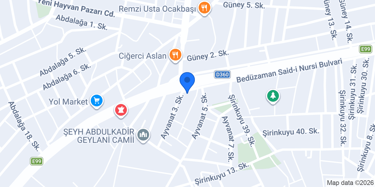 KIRMIZI GÜL su ARITMA Siverek konumu