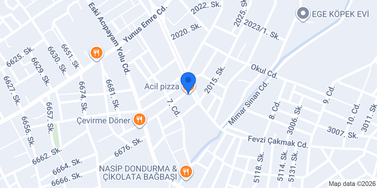 Acil pizza konumu