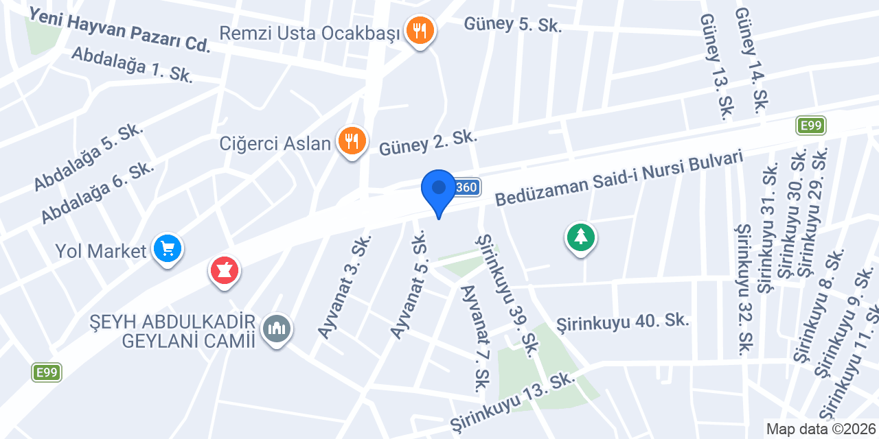 BAYKANOĞLU ELEKTRİK PROJE konumu