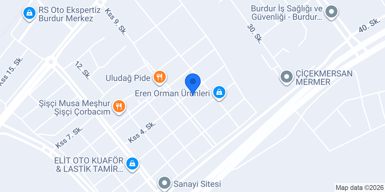 Burdur Mepan pano konumu