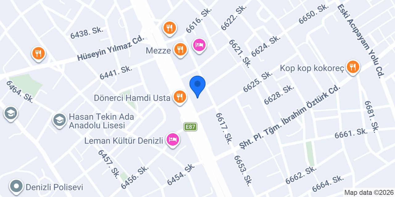 Ağaçlar Endüstriyel Mutfak konumu