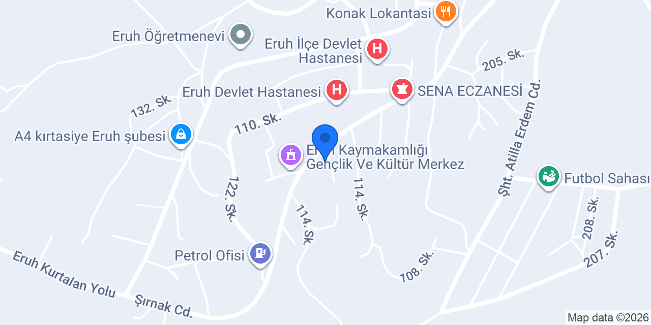 Eruh halı yıkama konumu